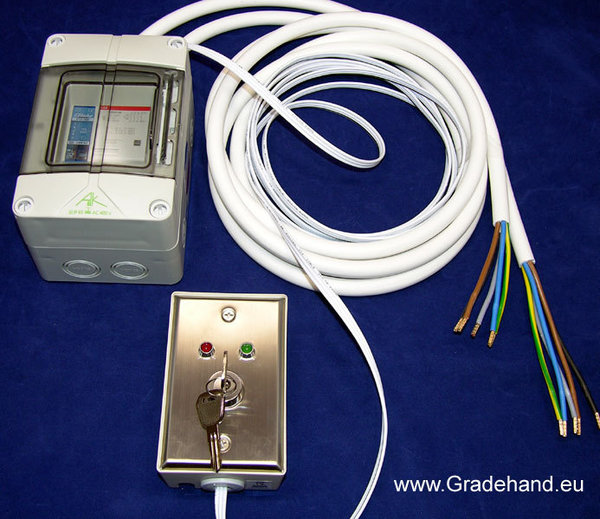 Herdabschaltautomatik HA1655 mit Schlüsselschalter (EIN/AUS)  und Kontrollleuchte