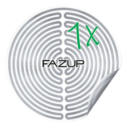 FAZUP silver - 1x Passive leitfähige Antenne für Mobiltelefon