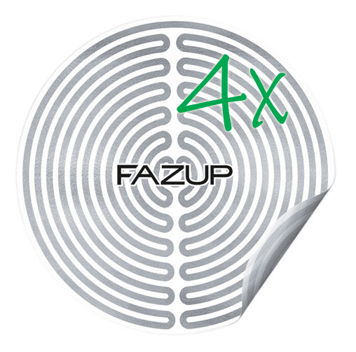 FAZUP family silver - 4x Passive leitfähige Antenne für Mobiltelefon