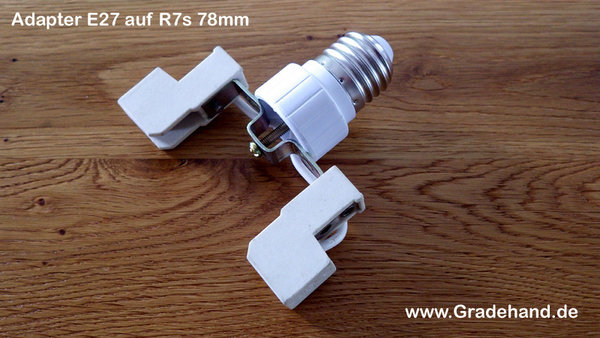 Adapter E27 auf R7s (78mm)